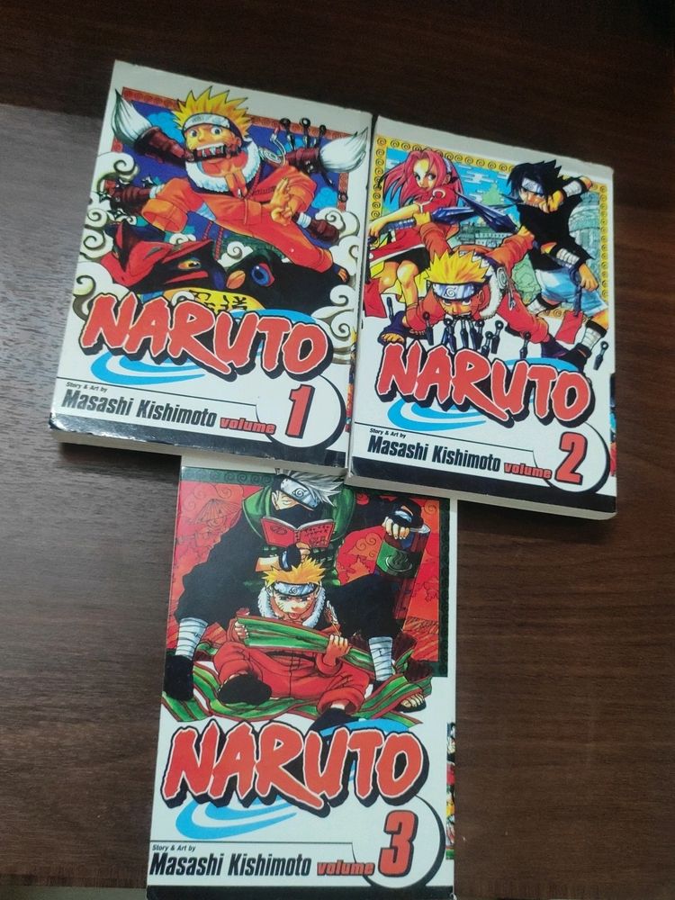 Naruto Manga Volume 1,2 And  3
