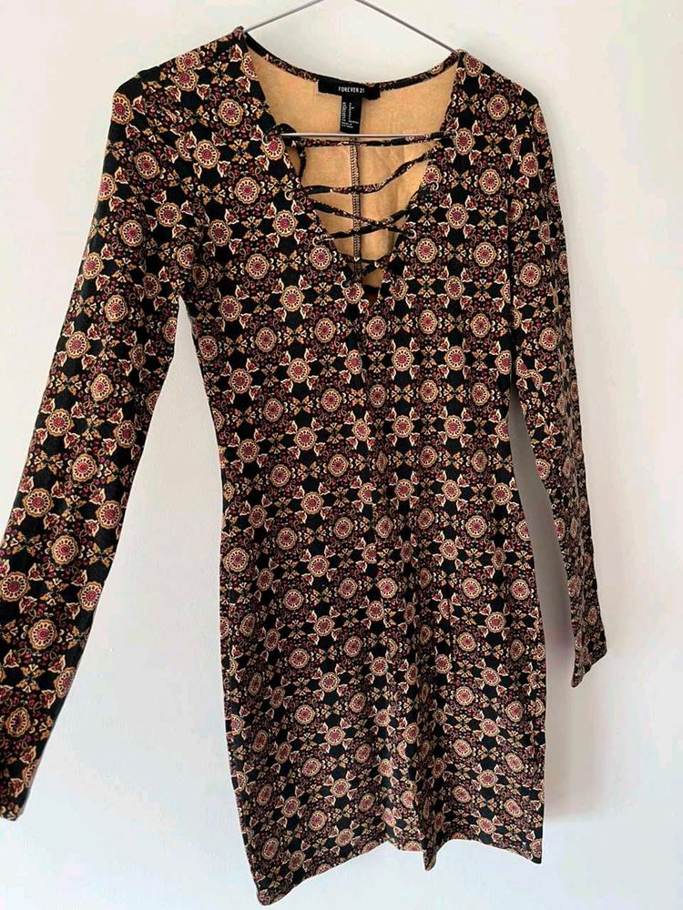 Forever 21 Graphic Print Mini Dress