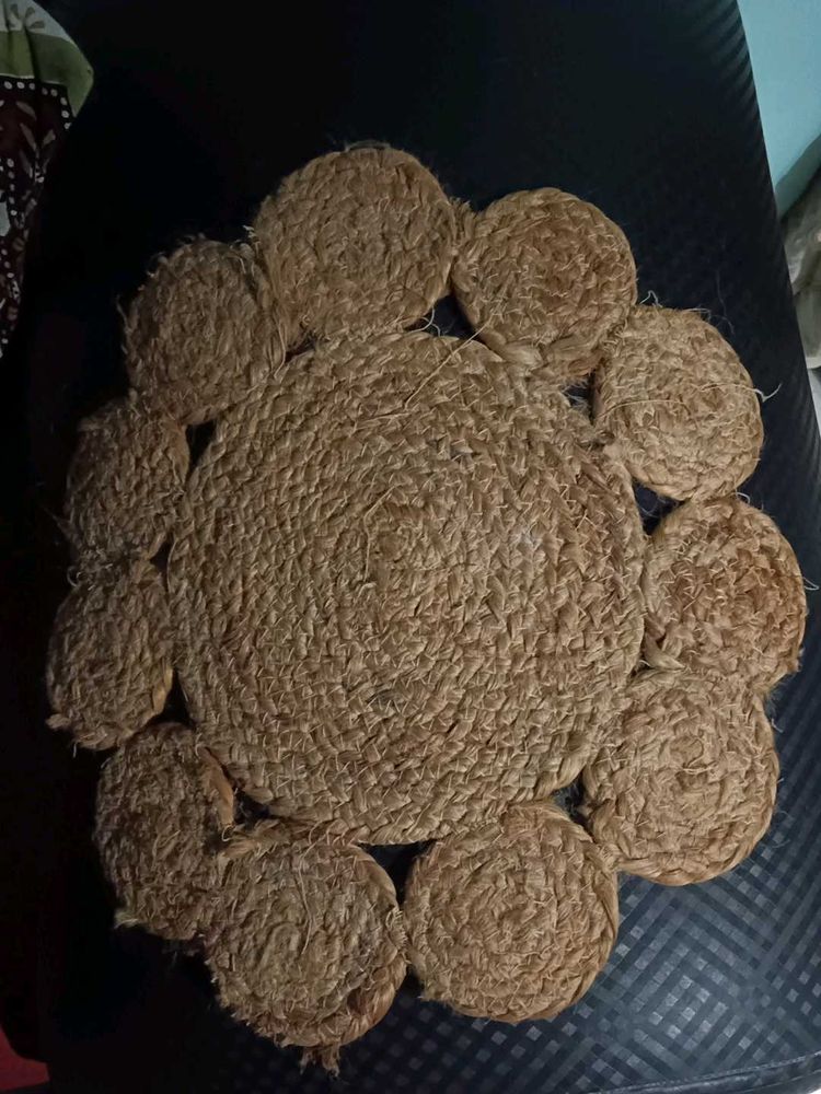 Handwoven Jute table Mat