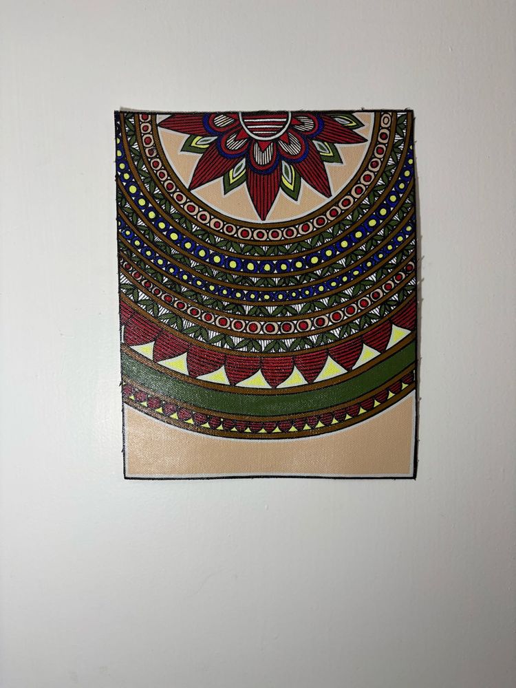 Handmade Madhubani Painting Canvas