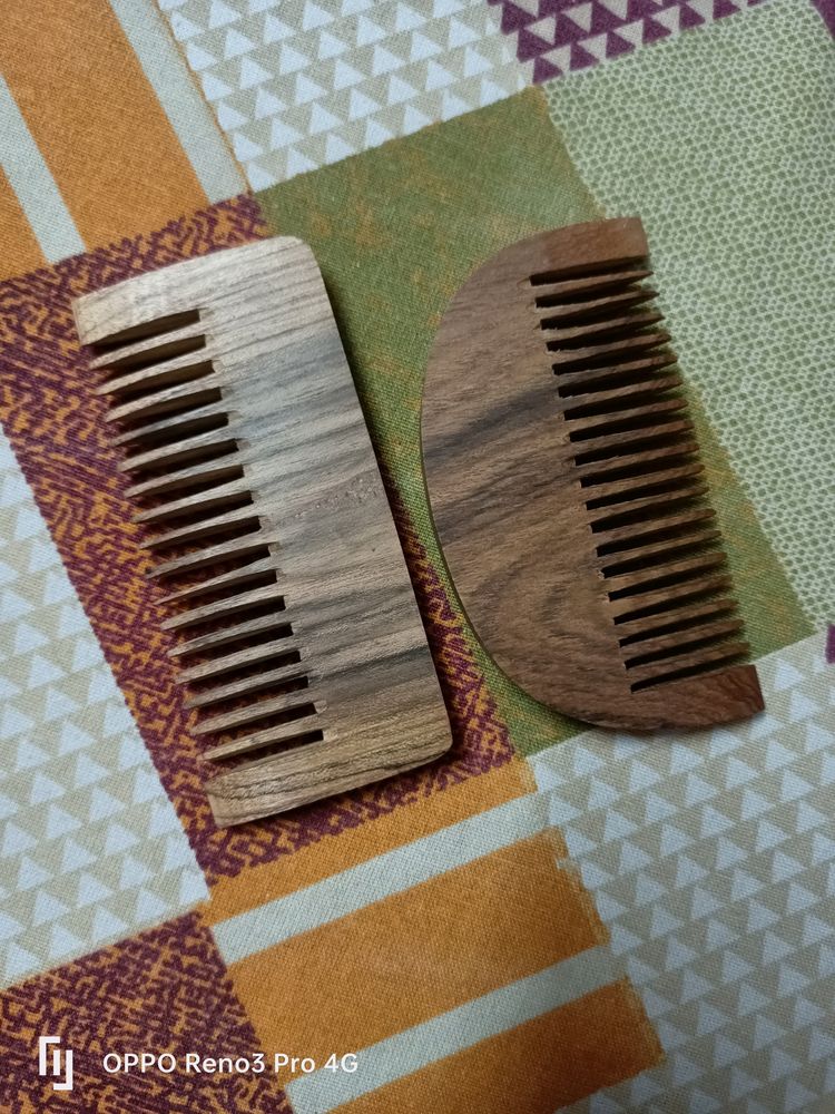 Combo Of 2 Wooden Comb