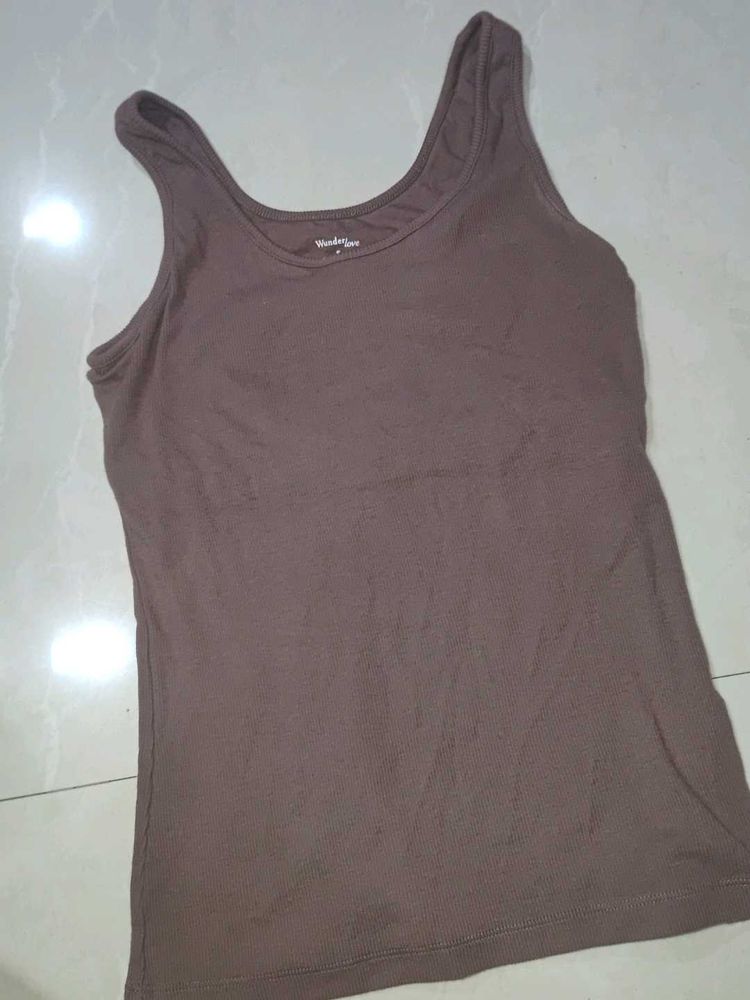 Comfortable Brown Tank Top