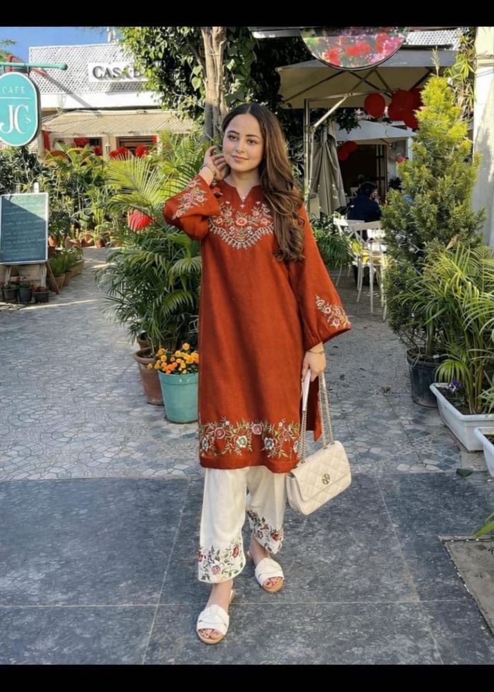 Embroidered Co-ord set