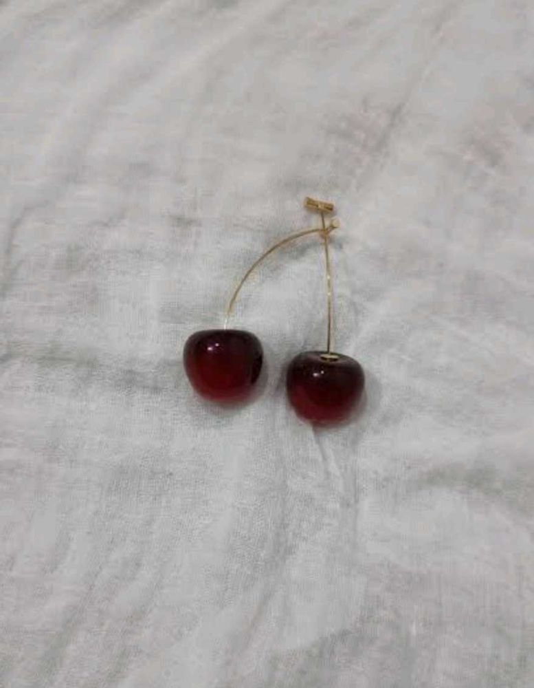Cute Cherry Drop Earrings