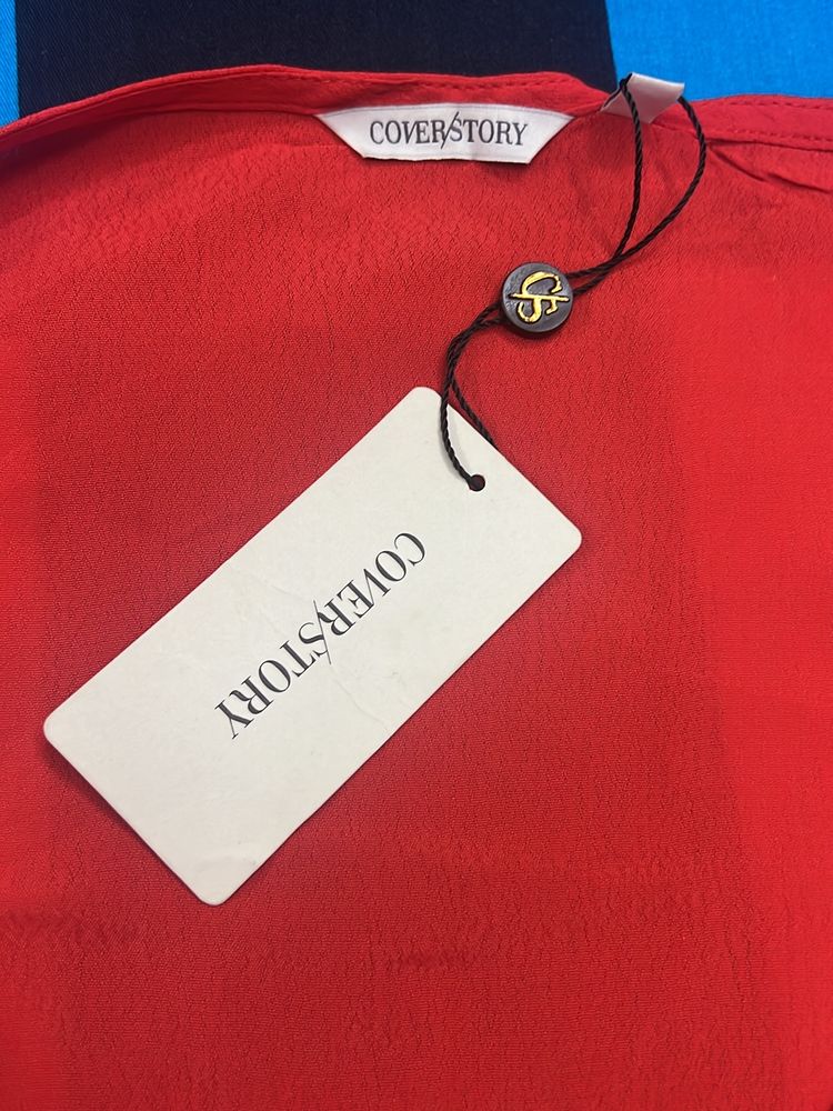 Cover Story Red Top - New with Tags