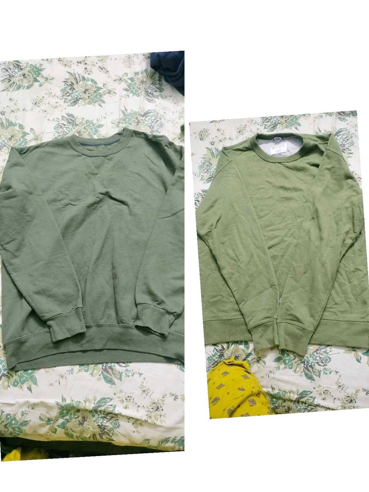 Olive Green Crewneck Sweatshirt