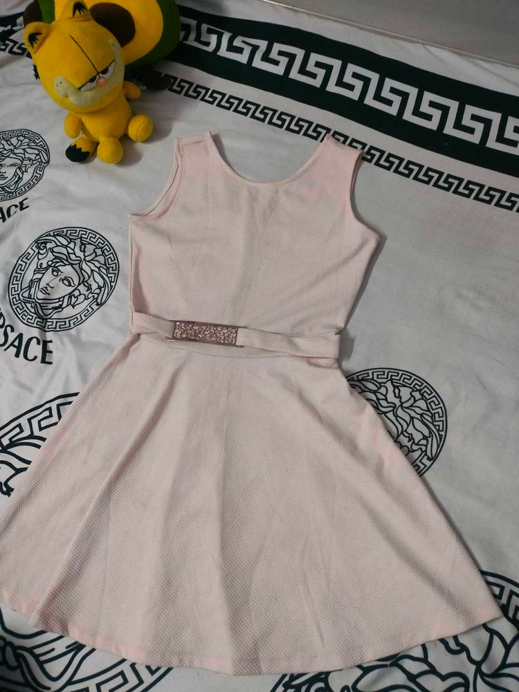 Peach Textured Dress