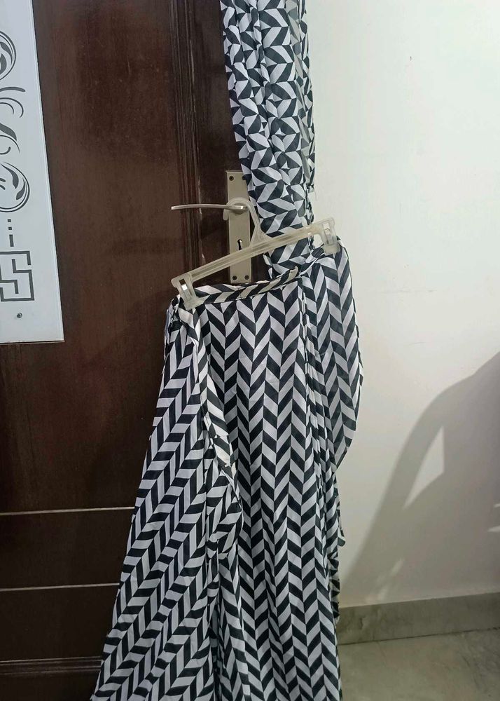Ready to Wear Chic Geometric Print Saree