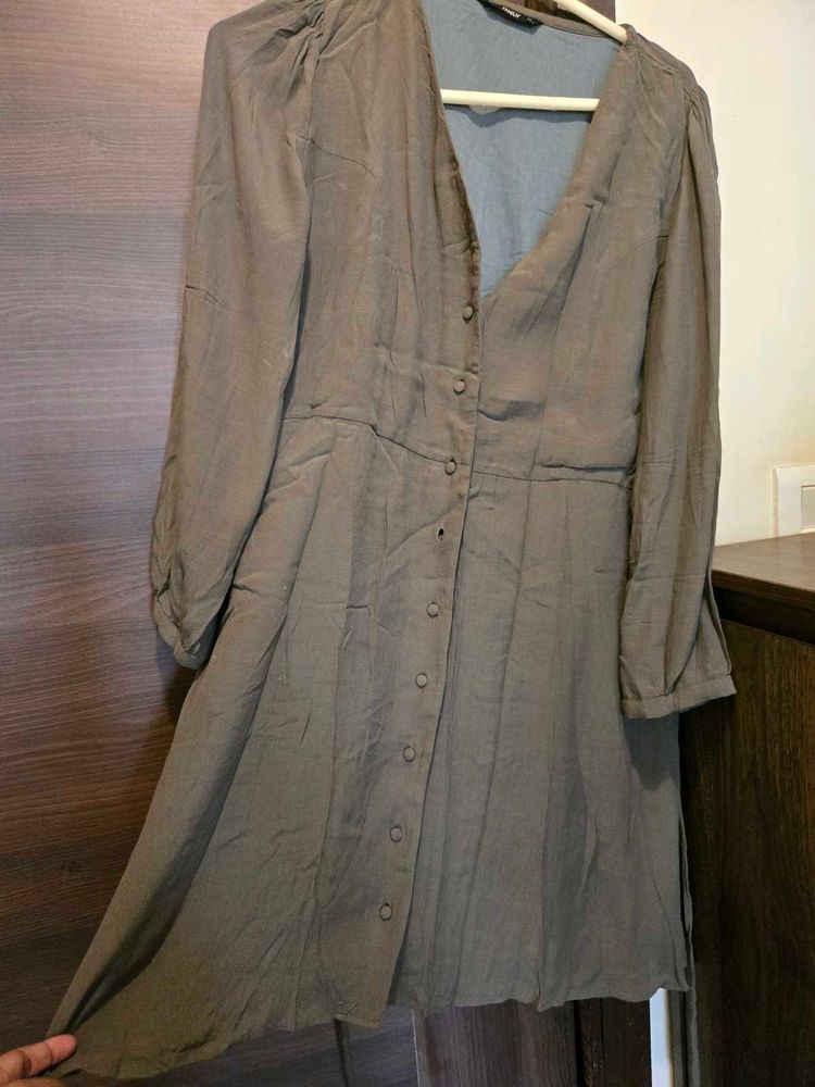 ONLY Stylish Button-Up Knee length Dress