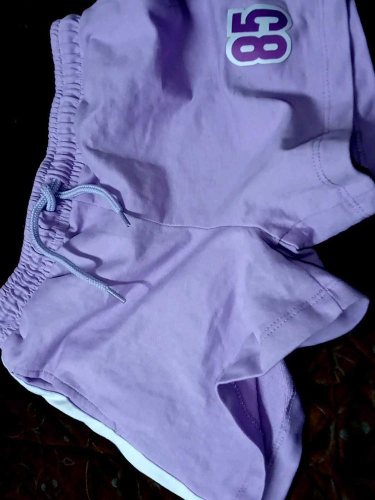 brand new 😻Lavender '85' Gym Shorts