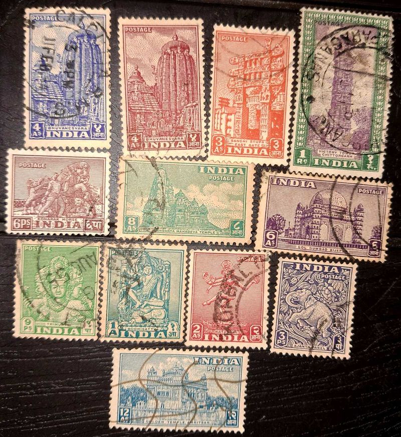 Stamps : 1949 Archaeological monuments