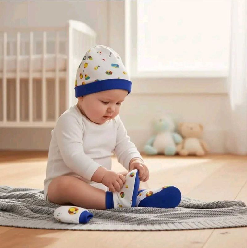 Jam Honey Baby Hat &amp; Booties Set
