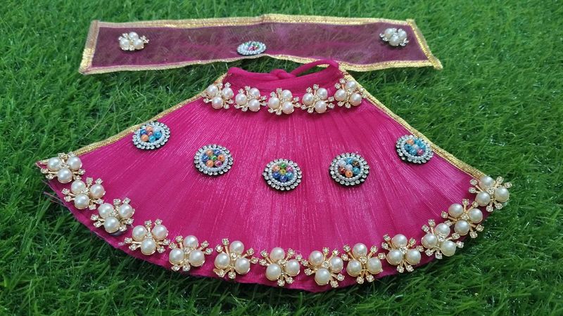 Beautiful Pink Lehenga Choli Set mata rani