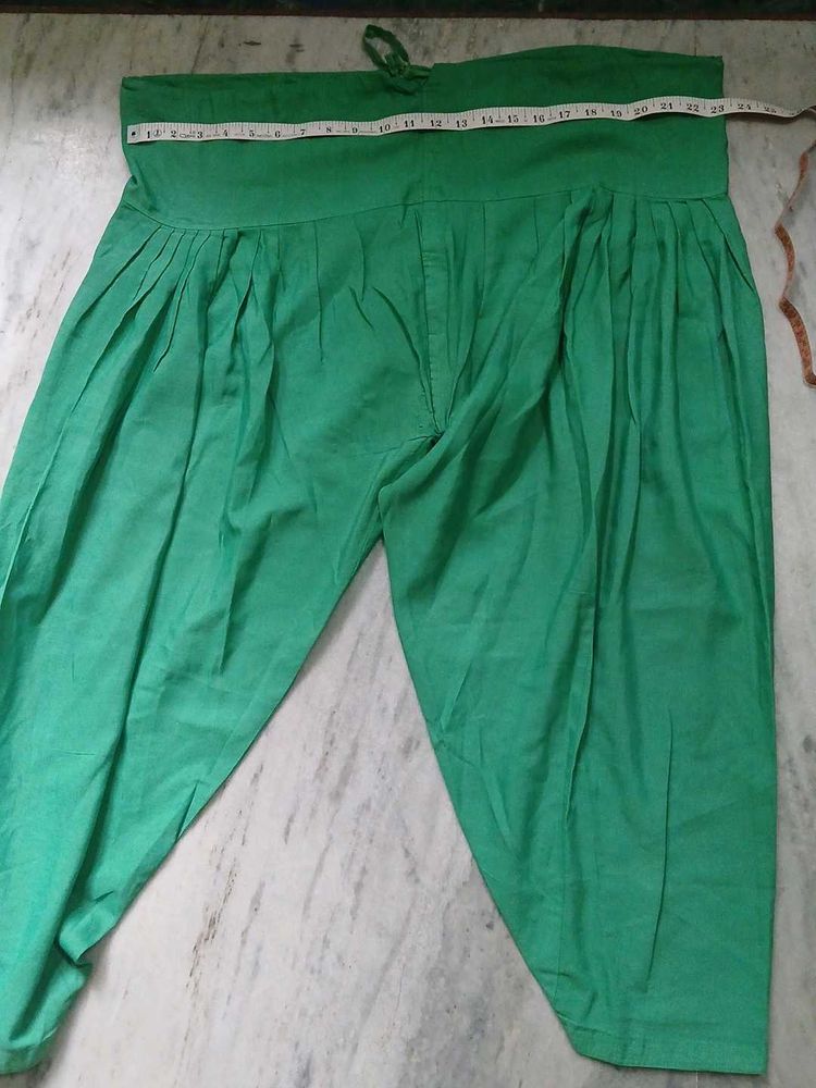 Green Patiala Salwar Pants