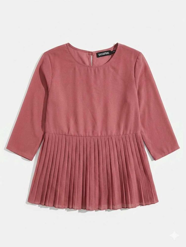Pleated Tunic Top