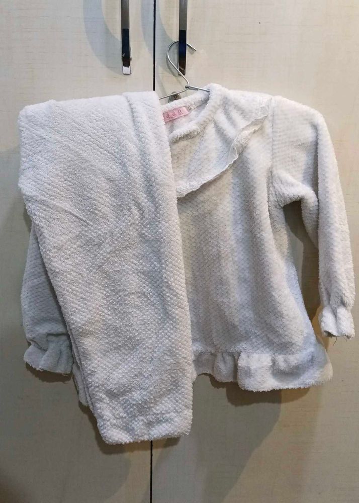 Cozy Kids White Two-Piece Set