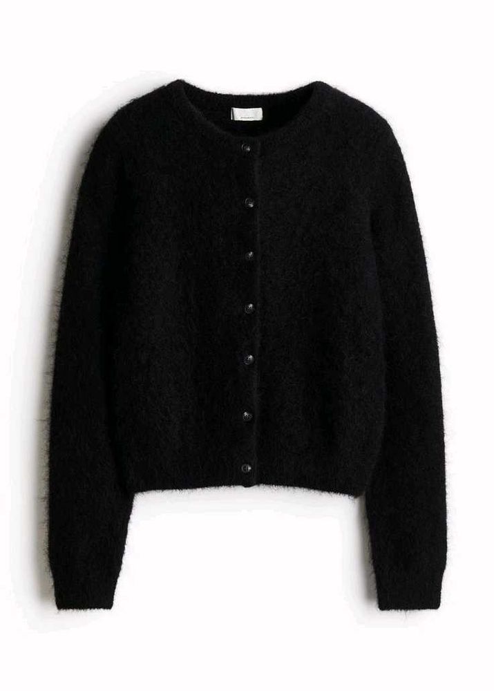 Black Fuzzy Cardigan