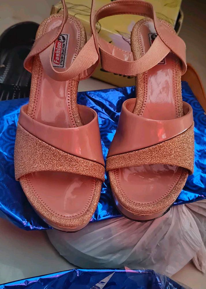 Elegant Peach Heels