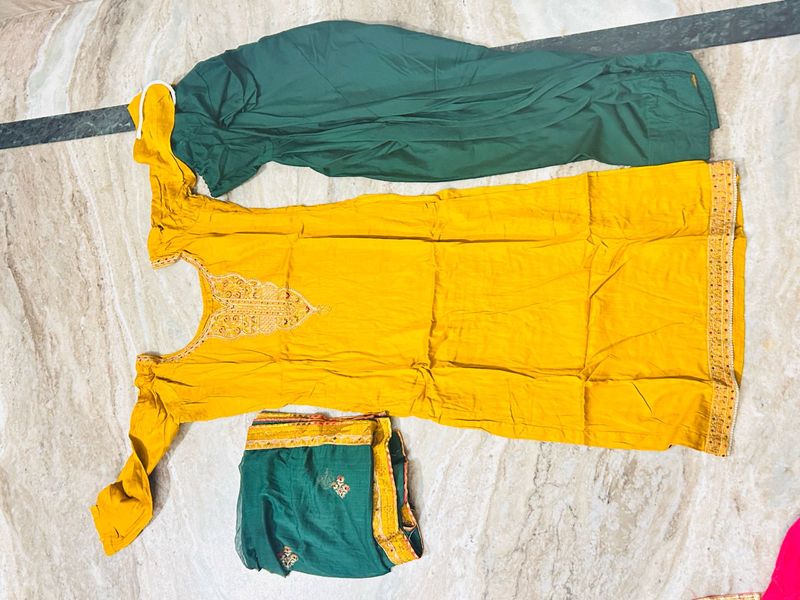Beautiful Yellow Kurta Set