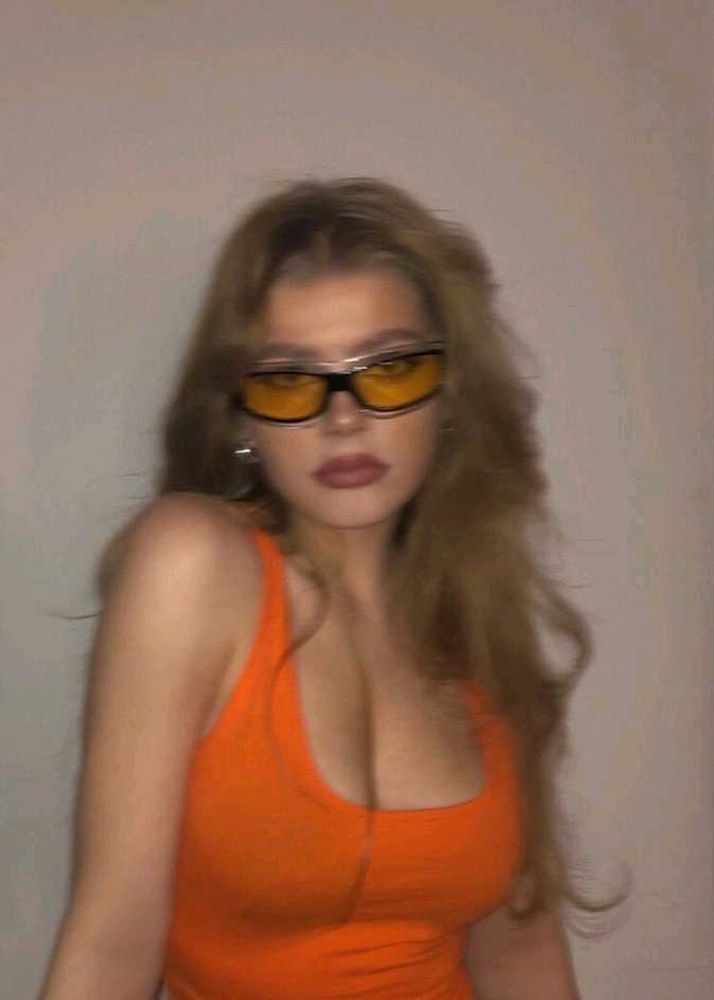 Orange Tinted Sunglasses