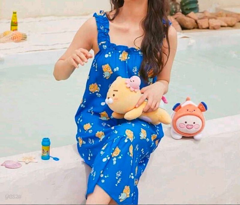 Cute Character Print Nightgown
