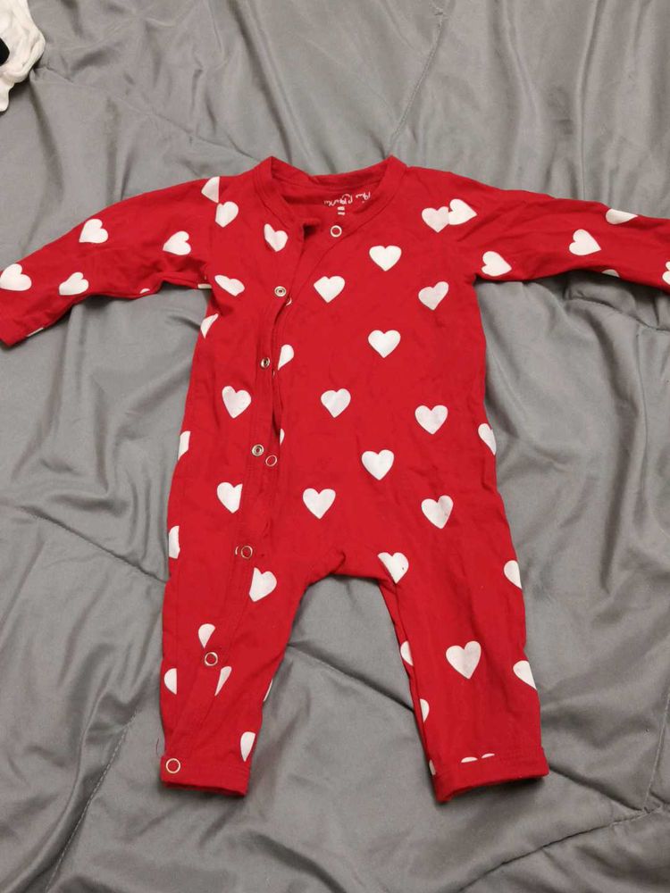 Cute Heart Romper And Combo