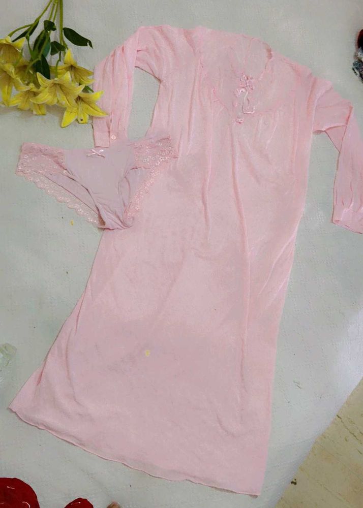 Very Beautiful&amp;Comfortable Nighty With Penty
