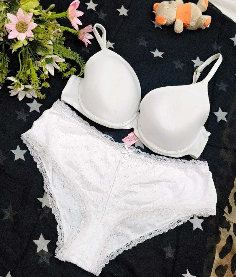 white humkemoller Bra &amp; Panty Set