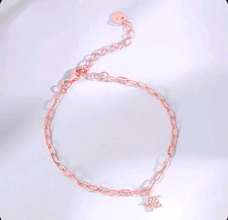 Rose Gold Star Charm Anklet/bracelet (1 piece)