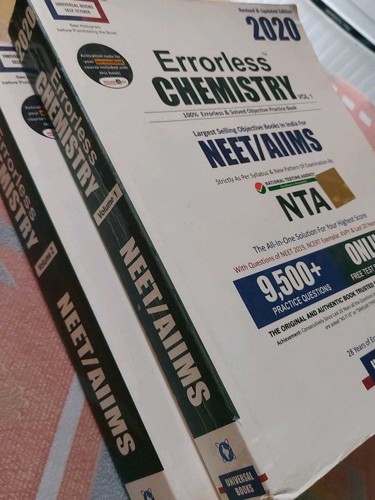Errorless Chemistry Vol 1 and 2 Only