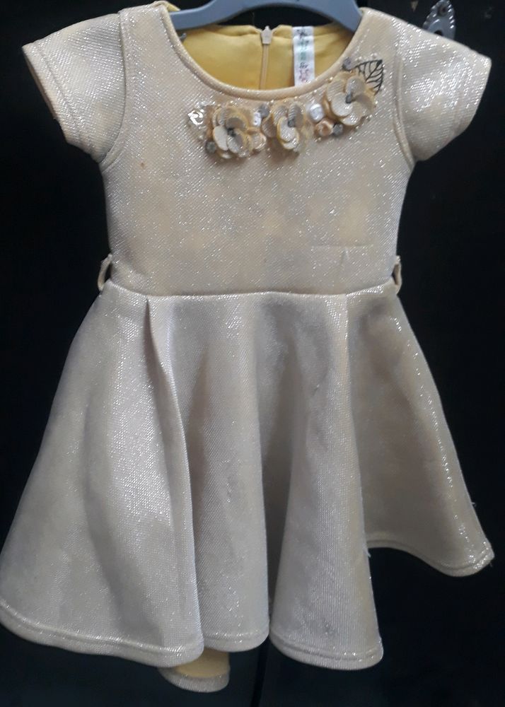 Beautiful Golden Party Wear Dress