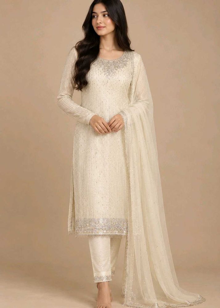 Elegant Cream Kurta Set