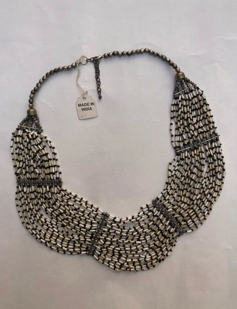 Multilayered Beaded Statement Necklace