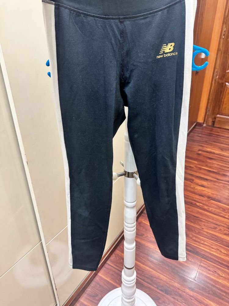 New Balance Black &amp; White Leggings