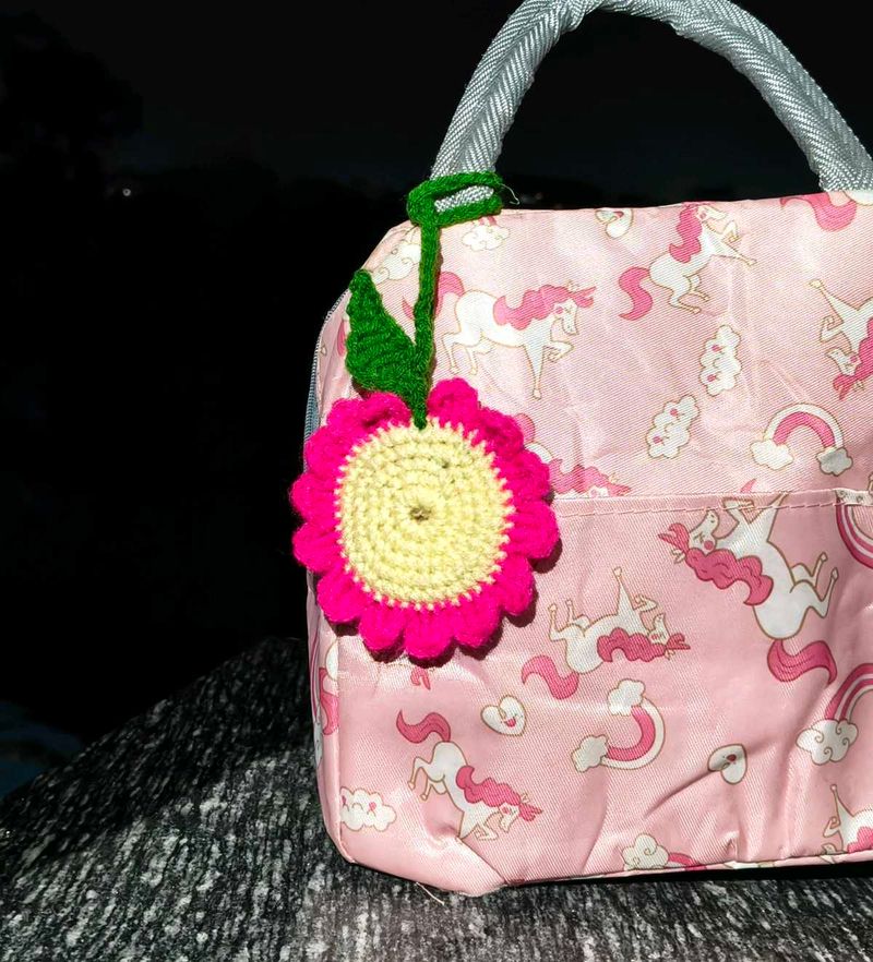 Crochet Flower keychain