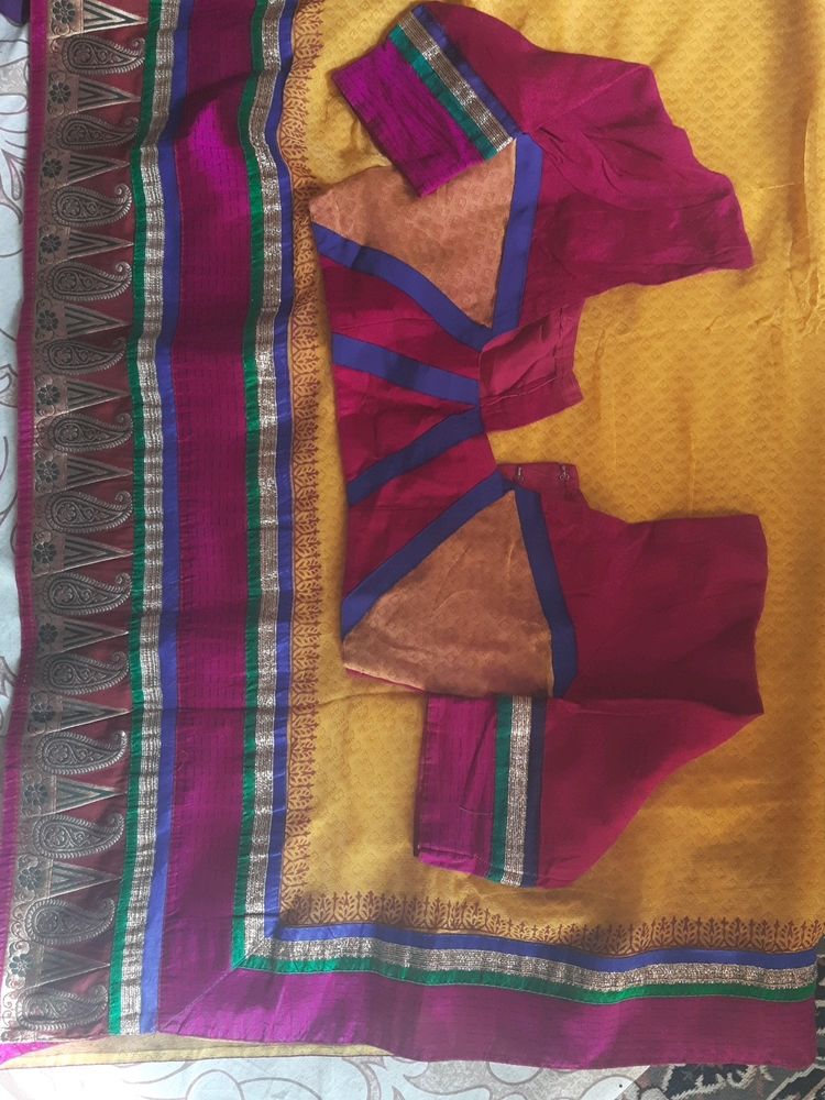 Chiffon Designer Saree With Blouse