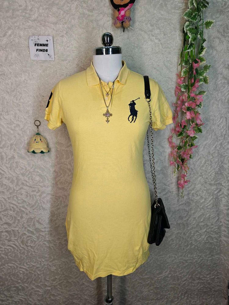 Yellow Polo T-Shirt with Number 3