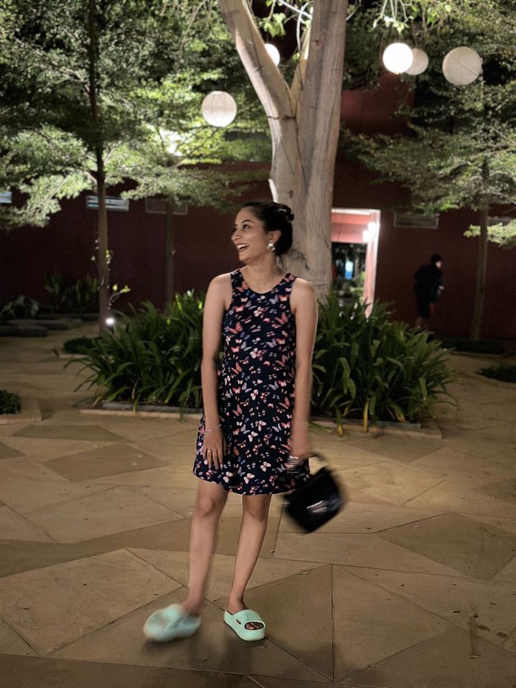 Printed Sleeveless Mini Dress