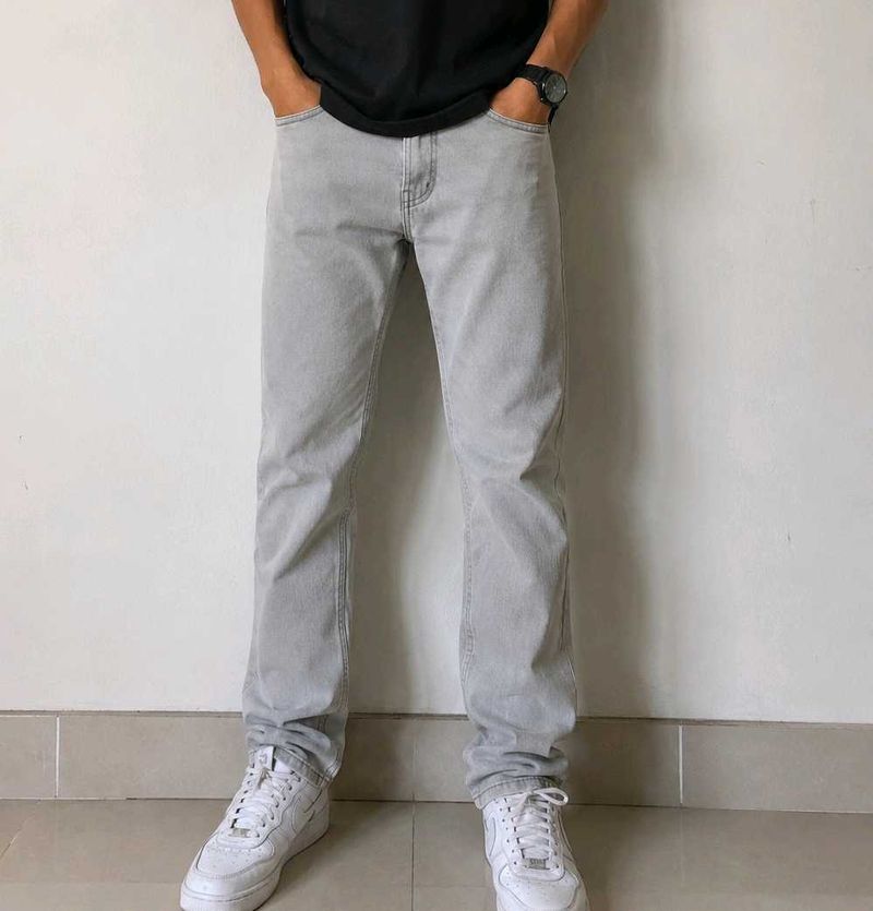 US Men's Light Grey Jeans original