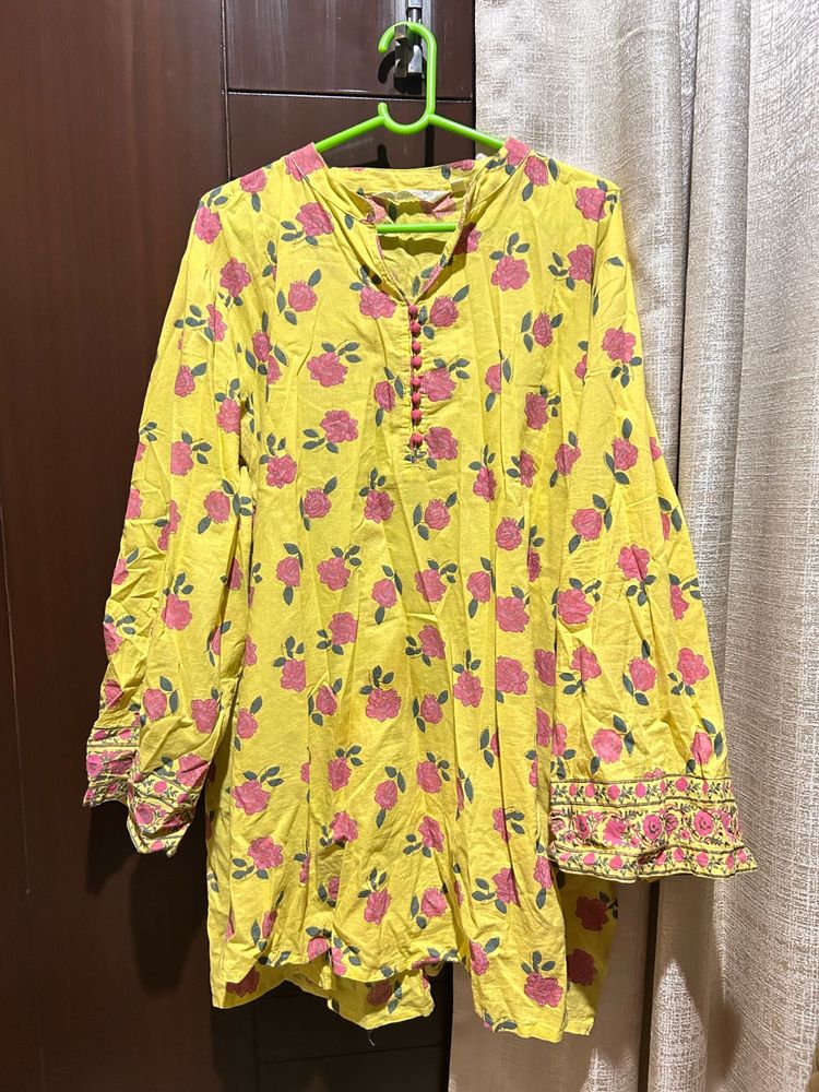 Branded floral kurta coord set