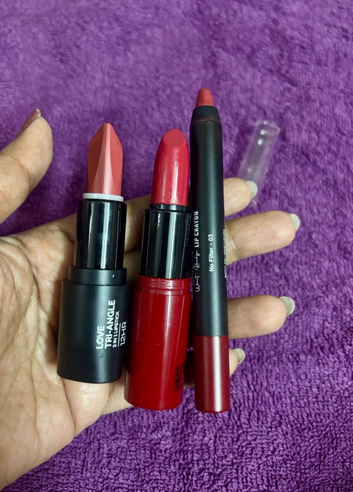Mars,Nykaa and Staze - Red Lipstick combo
