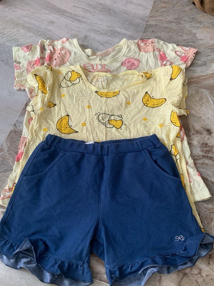 Cute Banana &amp; Bunny Pajama Set