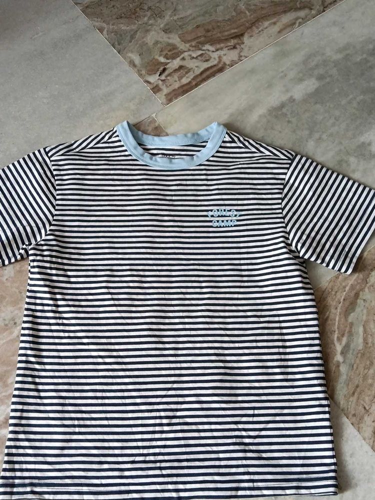 Striped Crew Neck T-Shirt