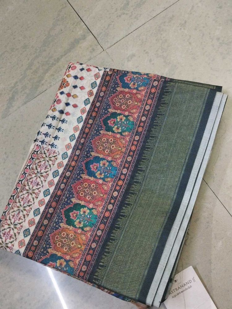 Vibrant Printed Saree