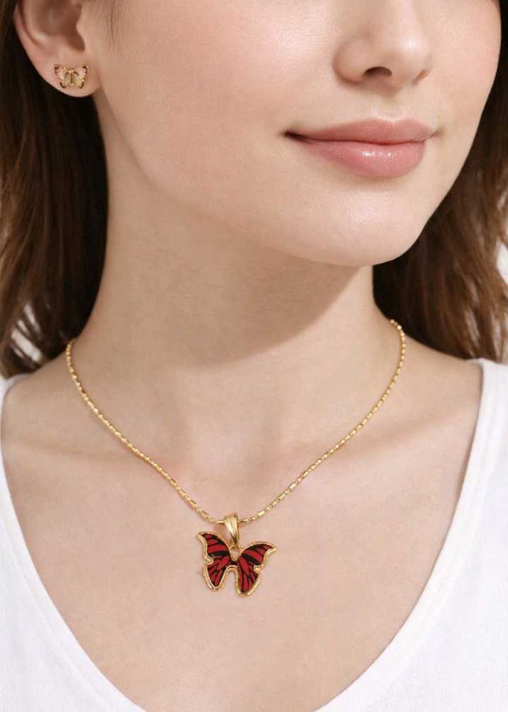 Butterfly Pendant Necklace
