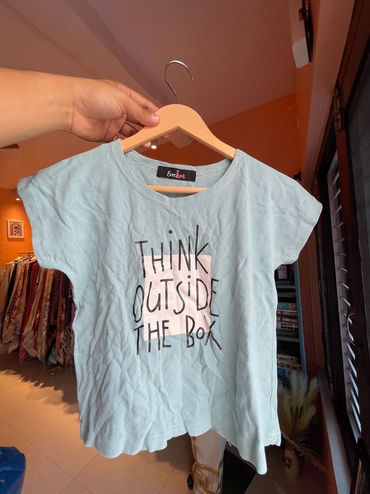 Light Blue "Think Outside The Box" Tee
