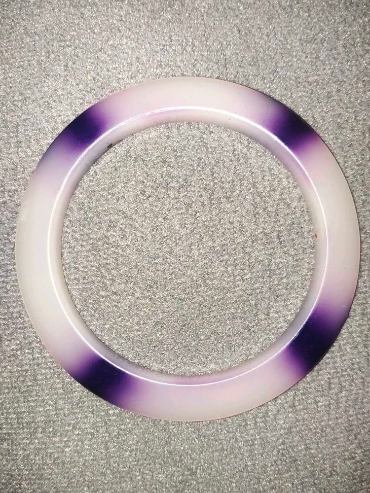 Gradient Purple Jade Bangle Bracelet