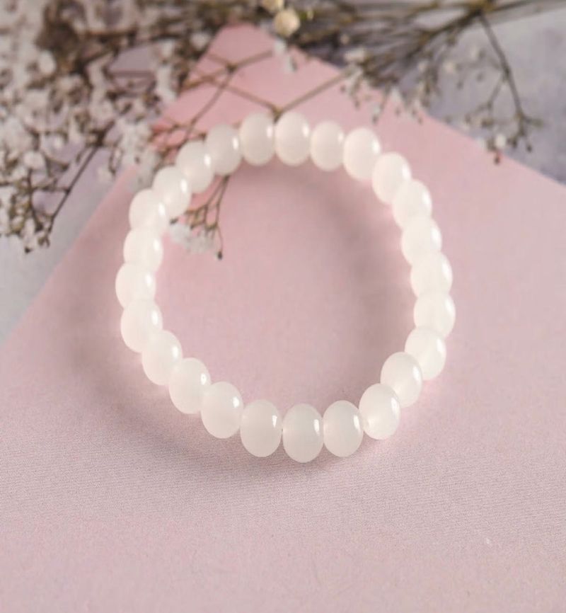 White Beaded Bracelet