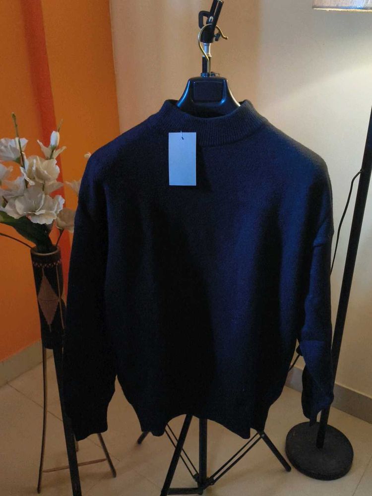 New Oversize Black Stylish wool Sweater (Unisex)