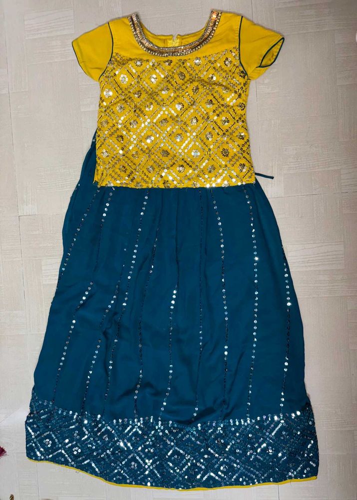 Combo!!!!Beautiful Green And Yellow Ethnic Wear